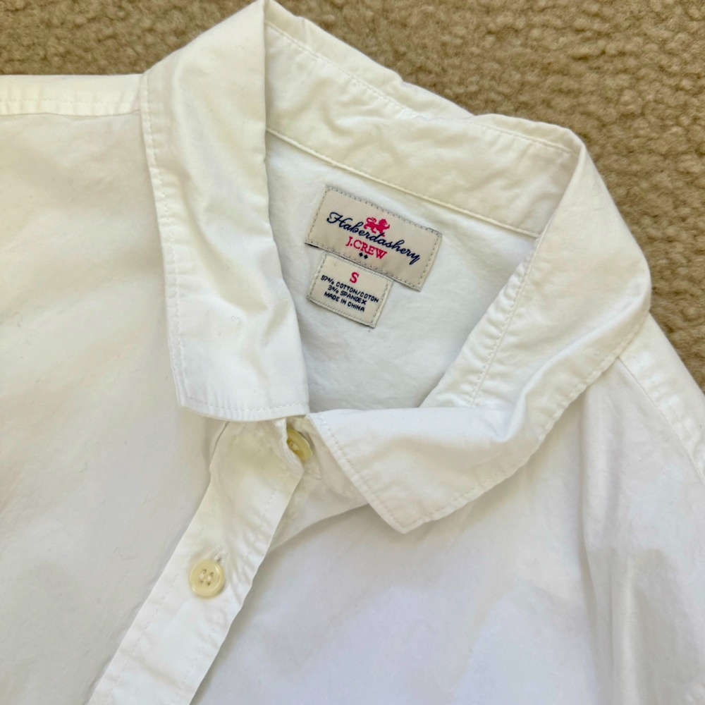 J.Crew Blouse - White button down - size S